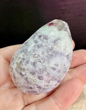 Crystal Unicorn Palm Stone Pink Tourmaline Lepidolite smoky Quartz combination 4