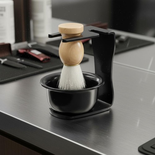 Shaving brush bowl stand - shaving,