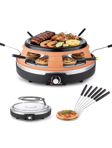 Raclette grill mini pizza - grill,