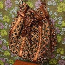 Dents Brown Teal Blue Faux