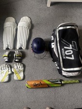 Cricket Gear GM Helmet VKS Gloves Kookaburra Bat Kookaburra Pads and GM Bag Set