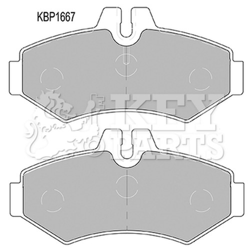 Brake pads set - brake, mercedes