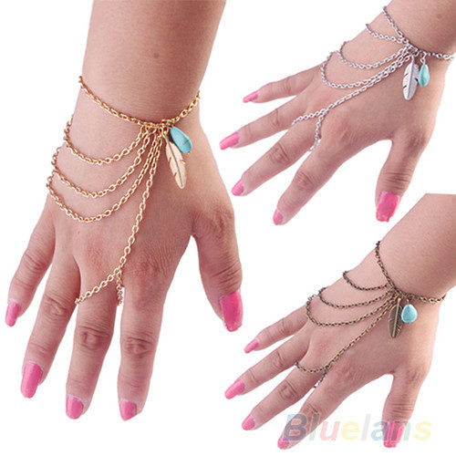 Boho leaf turquoise - leaf,