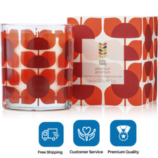 Orla Kiely Geranium Luxury Scented Candle Room Home Fragrance 200g NEW BOXED UK