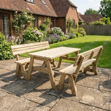 Garden bench table set outdoor - table,