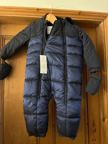 Month navy snow suit - 18,