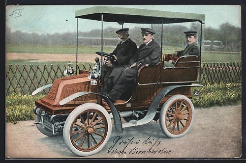Postcard auto dion bouton - postcard,