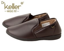 DR KELLER MENS BROWN WIDE FIT