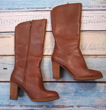 Timberland Earthkeepers Stratham Heights Boots Brown Leather UK 8 9cm Heel