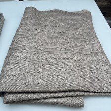 Zara Home Bronze/gold Matt Metallic Finish Throw