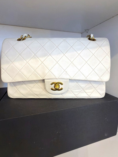 Chanel white classic flap - chanel,