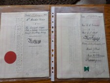 MORTGAGE DEEDS - selection of documents available separately - VINTAGE DOCUMENTS