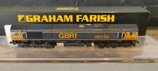N gauge Graham Farish GBRF class 66 371-396, renumbered and weathered