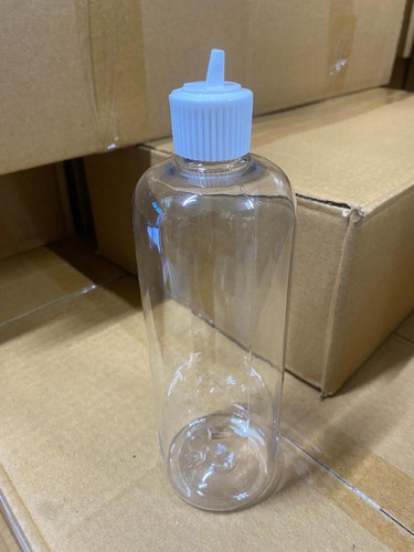 Clear plastic 500ml - pet, screw