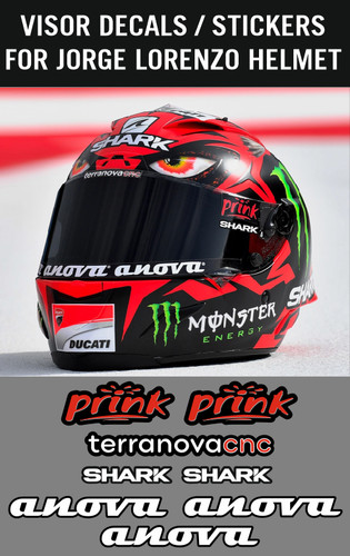 Visor decals stickers for - visor,