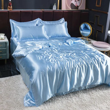 6 PCS SATIN SILK BEDDING SET