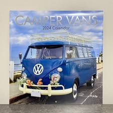 2024 Camper Vans Calendar Hippie Van Volkswagen Wall Hanging Art Deco Prints