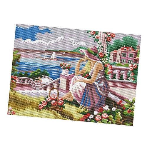 Diy stamped cross stitch kit - diy,