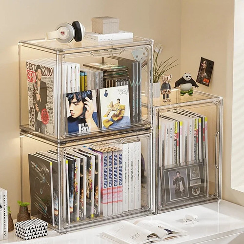 Clear acrylic stackable - clear,