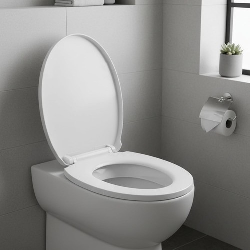 Elegant soft close toilet seat - soft,