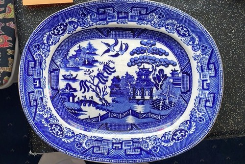 Willow pattern blue and white - pattern,