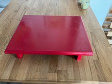 Red wooden pooja patla chowki