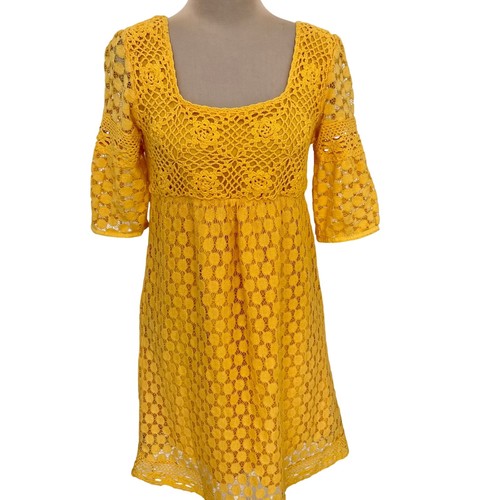 Crocheted lace boho dress - boho,