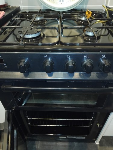 Electriq 60cm gas cooker - 60cm, black