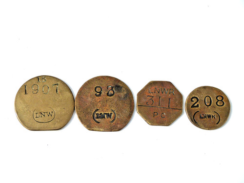Collection brass pay check - x,