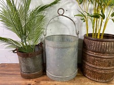 Vintage French Galvanised Zinc