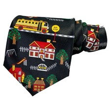 Tie Mania Necktie School Bus