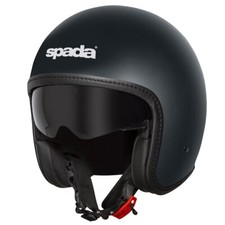 Spada Ace Open-Face Motorcycle Helmet Plain Matt Black