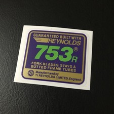 Reynolds 753 R frame decal