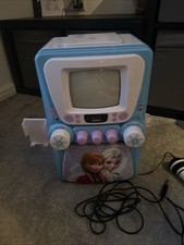 Disney Official Frozen Karaoke Machine With Microphone & CD. 100% Working. 