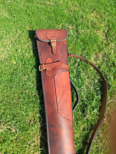 Leather rifle gun - rifle, sleeve