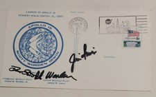 Apollo Space Cover Stamp NASA Astronauts signed Autograph Scott Worden Irwin