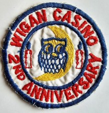 Wigan Casino 2nd Anniversary Original Patch. Very Rare. Northern Soul.