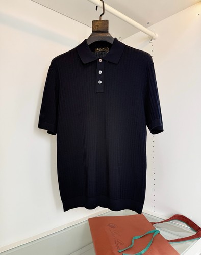Loro piana textured knit polo - loro,