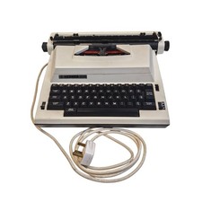 Hermes 505 Electric Typewriter Beige Vintage Retro