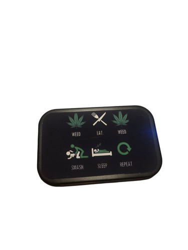 Tobacco tin 1oz hinged - tin,
