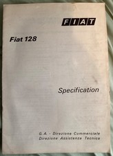 Fiat 128 specification booklet