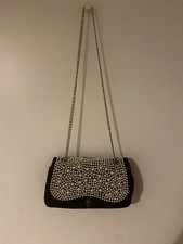 Zara Black Velvet Pearl