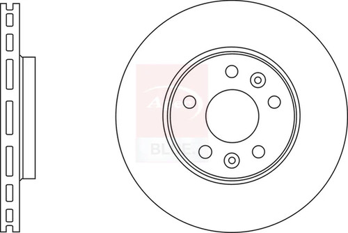 Brake discs pair vented - brake,