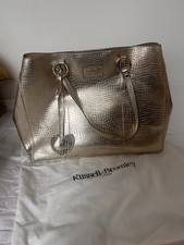 Russell And Bromley Gold Shoulder Tote Havana Bag - RRP £325