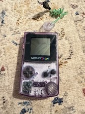 Limited Edition Purple See through Gameboy Colour Fully Working With Worm Light
