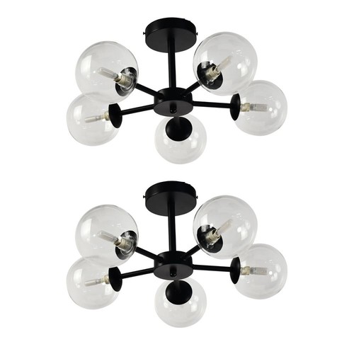 Set modern black 5 arm - set,
