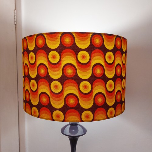 Retro 35cm wide lampshade - wide,