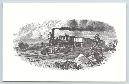 Postcard classic steam train - postcard,
