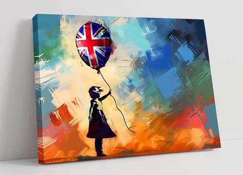Banksy union jack balloon - banksy,
