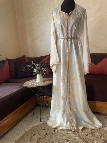 Ivory beaded moroccan - beaded,